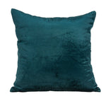 18inches x 7inches x 18inches Transitional Teal Solid Pillow Cover With Poly Insert