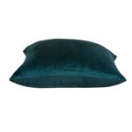 18inches x 7inches x 18inches Transitional Teal Solid Pillow Cover With Poly Insert