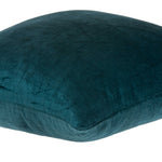 18inches x 7inches x 18inches Transitional Teal Solid Pillow Cover With Poly Insert