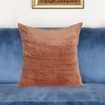 18inches x 7inches x 18inches Transitional Orange Solid Pillow Cover With Poly Insert