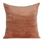 18inches x 7inches x 18inches Transitional Orange Solid Pillow Cover With Poly Insert