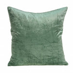 20inches x 7inches x 20inches Transitional Green Solid Pillow Cover With Poly Insert