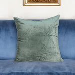 20inches x 7inches x 20inches Transitional Sea Foam Solid Pillow Cover With Poly Insert