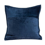 20inches x 7inches x 20inches Transitional Navy Blue Quilted Pillow Cover With Poly Insert