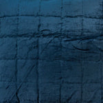 20inches x 7inches x 20inches Transitional Navy Blue Quilted Pillow Cover With Poly Insert