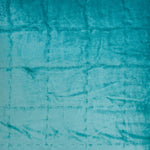 20inches x 7inches x 20inches Transitional Aqua Solid Quilted Pillow Cover With Poly Insert