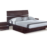 80inchesinches X 60inchesinches  X 42.5inchesinches Modern Queen Wenge High Gloss Queen Bed