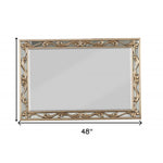 2inches X 48inches X 32inches Antique Gold Wood Mirror