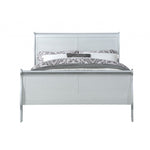 62inches X 90inches X 47inches Platinum Wood Queen Bed