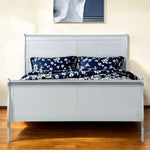 41inches X 85inches X 47inches Platinum Wood Twin Bed