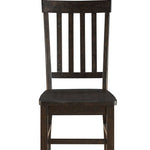 22inches X 19inches X 40inches Rustic Walnut Wood Side Chair  Set of 2