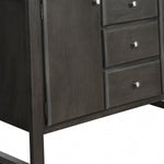 18inches X 54inches X 36inches Marble Gray Oak Wood Marble Server