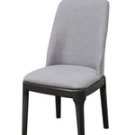 23inches X 21inches X 39inches Light Gray Linen Upholstered Seat and Oak Wood Side Chair