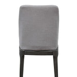 23inches X 21inches X 39inches Light Gray Linen Upholstered Seat and Oak Wood Side Chair