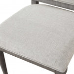 18inches X 21inches X 41inches Fabric Salvaged Natural Wood Upholstered Seat Side Chair Set2