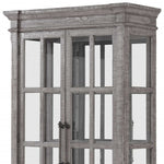 18inches X 44inches X 80inches Salvaged Natural Wood Glass Curio