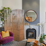 Three Panel Natural Willow Room Divider Screen