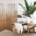 Three Panel Natural Willow Room Divider Screen