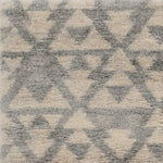 8' x 13'  Extra Soft Geometric Design Ivory and Blue Area Rug