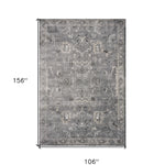 8' x 13' Polypropylene Grey Area Rug
