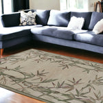 8' x 10'  Wool Ivory  Area Rug