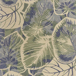 9'x12' Blue Green Hand Tufted Caladium Indoor Area Rug