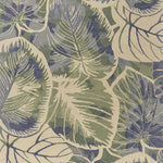 9'x12' Blue Green Hand Tufted Caladium Indoor Area Rug