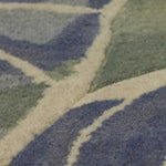 9'x12' Blue Green Hand Tufted Caladium Indoor Area Rug