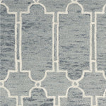 9inches x 12inches  Wool Blue Area Rug