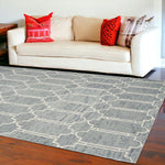 9inches x 12inches  Wool Blue Area Rug