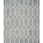 9inches x 12inches  Wool Blue Area Rug
