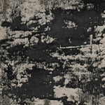 10inchesx13inches Silver Charcoal Machine Woven Abstract Paint Splatter Indoor Area Rug
