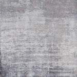 9inchesx12inches Slate Grey Hand Loomed Abstract Brushstroke Indoor Area Rug