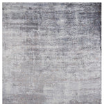 9inchesx12inches Slate Grey Hand Loomed Abstract Brushstroke Indoor Area Rug