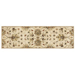 2' x 7' Champagne Floral Vine Wool Runner Rug