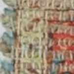 5inchesx7inches Blue Red Hand Woven Floral Traditional Indoor Area Rug