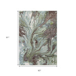 5inches x 8inches Seafoam Watercolor Indoor Area Rug