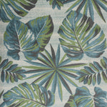 5inches x 8inches Teal or Green Tropical Leaves Indoor Area Rug