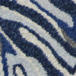 5inchesx8inches Grey Blue Machine Woven Tropical Indoor Area Rug