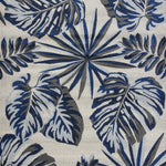 5inchesx8inches Grey Blue Machine Woven Tropical Indoor Area Rug