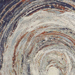 8inches Sage Green Machine Woven Floral Medallion Disk Round Indoor Area Rug