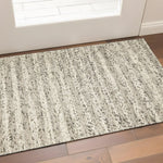 3' x 5' Grey Braided Wool Indoor Area Rug