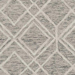 5inches x 7inches Sand Geometric Diamond Wool Indoor Area Rug