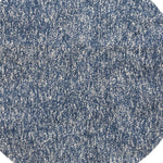 6inches Round Indigo or Ivory Heather Plain Indoor Area Rug