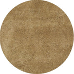 6inches Gold Round Indoor Shag Rug