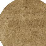 6inches Gold Round Indoor Shag Rug