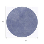 6inches Purple Round Indoor Shag Rug