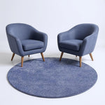 6inches Purple Round Indoor Shag Rug