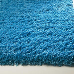 5inches x 7inches Highlighter Blue Plain Indoor Area Rug