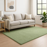 5inchesx7inches Spearmint Green Indoor Shag Rug